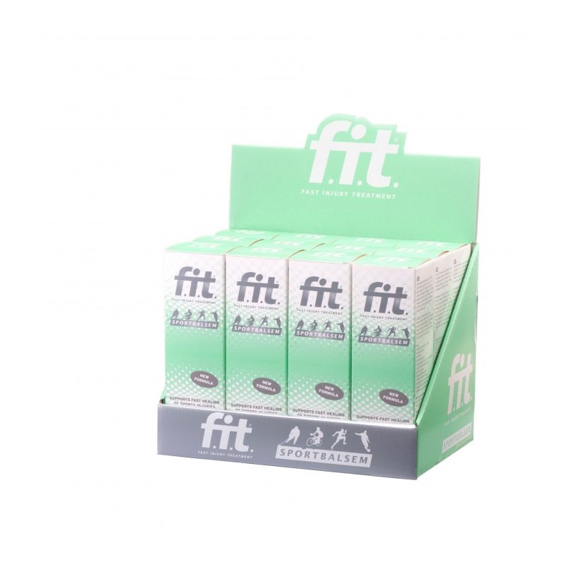 Baume du sportif F.I.T. présentoir 12x100ml - F.I.T. Sportbalsem