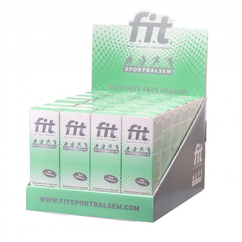 Baume du sportif F.I.T. présentoir 24x100ml - F.I.T. Sportbalsem